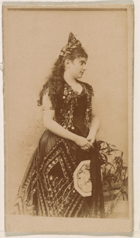 Vintage Portrait of Woman in Exotic Costume