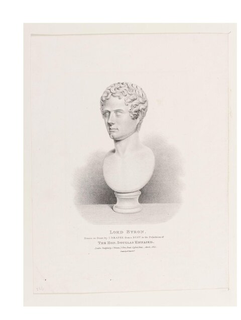 Engraved Bust of Lord Byron
