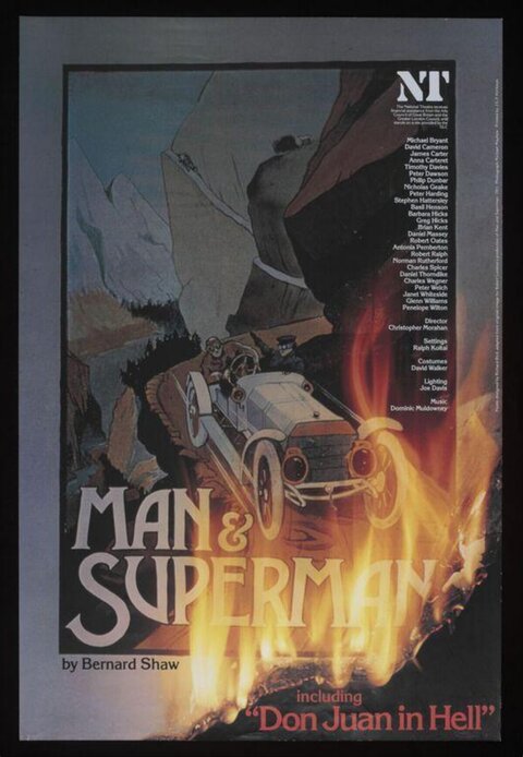 Man and Superman Theatre Poster