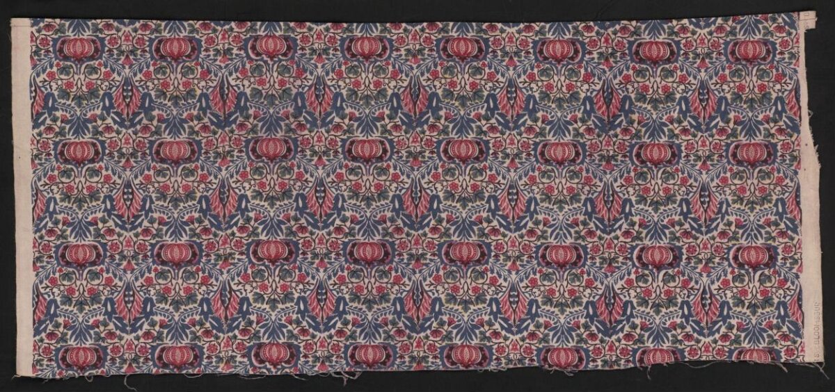 Vintage Floral Pumpkin Patterned Fabric