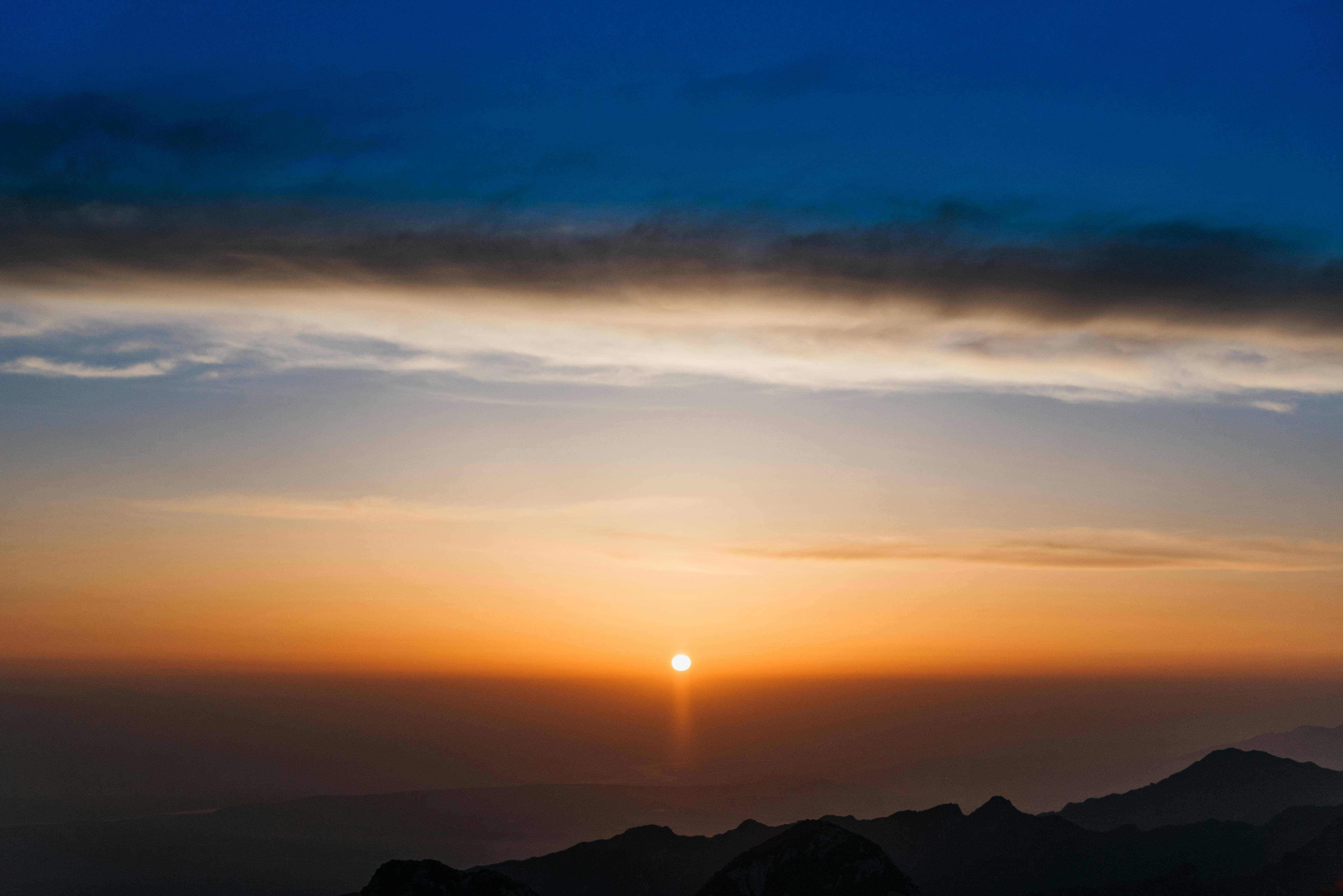 Sunrise Over Mountain Ridges