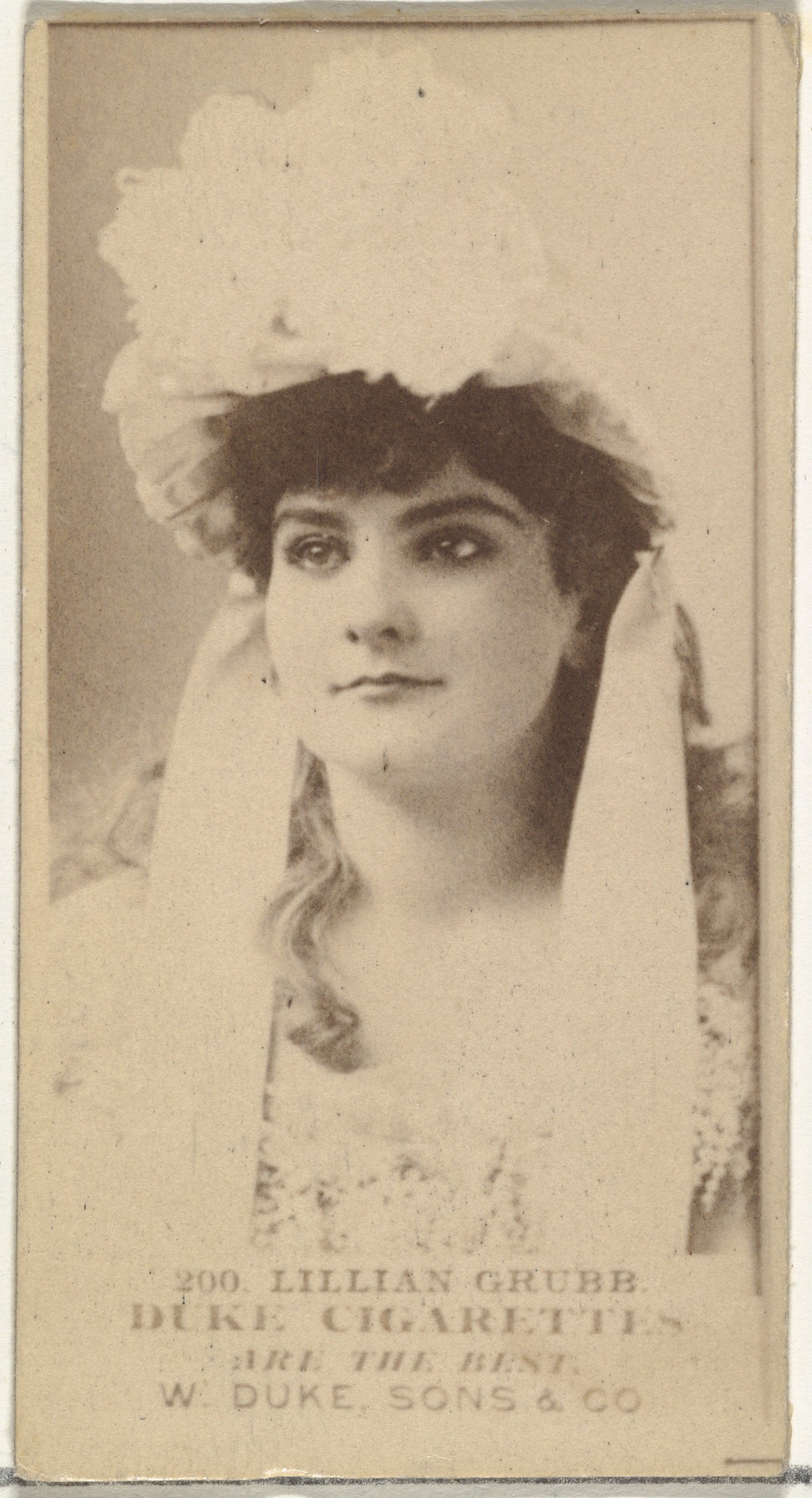 Lillian Grubb Duke Cigarette Card Portrait