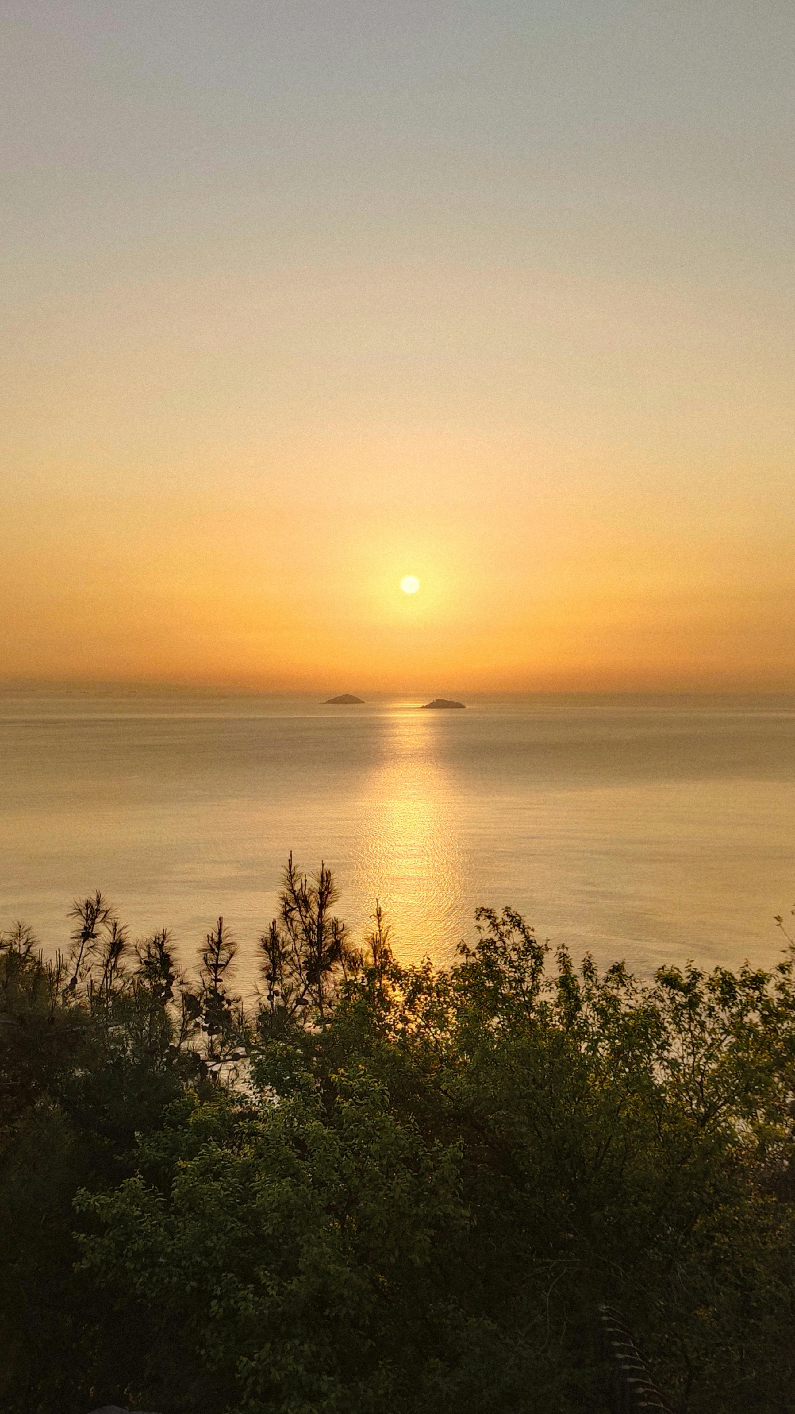 Sunset Over Calm Sea