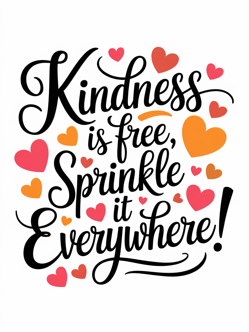 Kindness Inspirational Quote Graphic