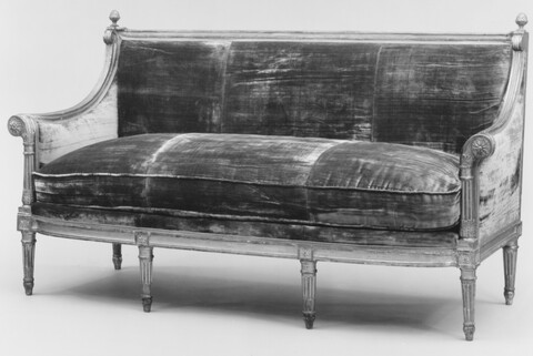 Antique Carved Upholstered Sofa