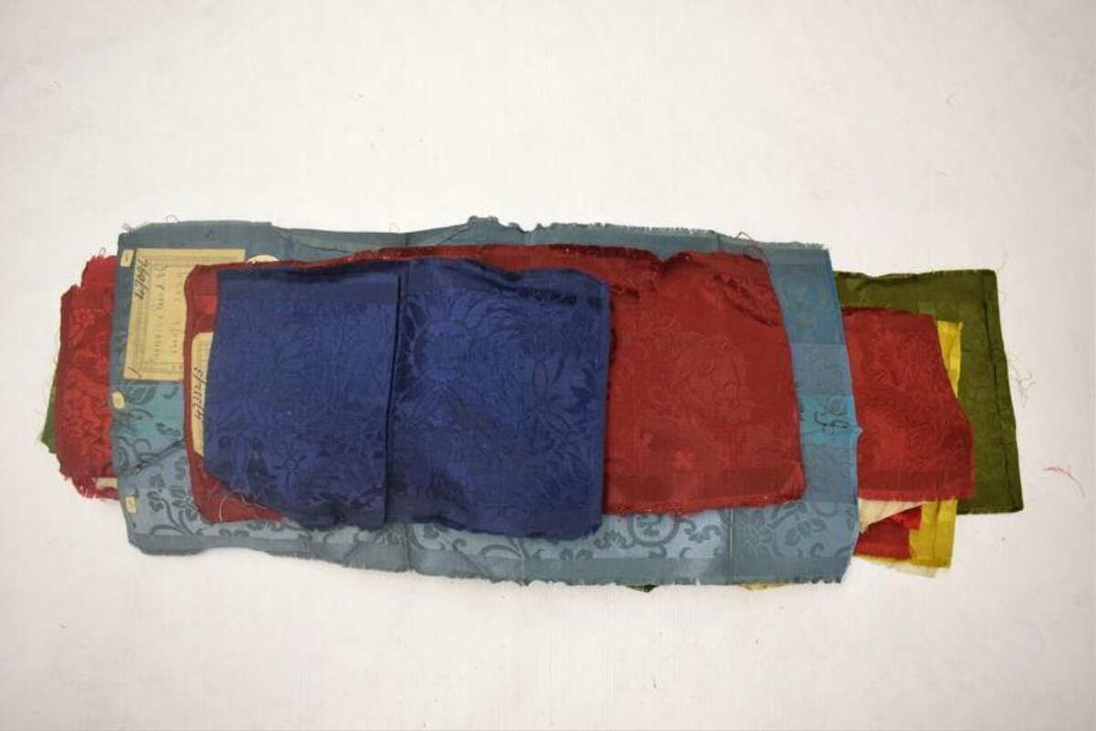 Folded Vintage Fabric Swatches