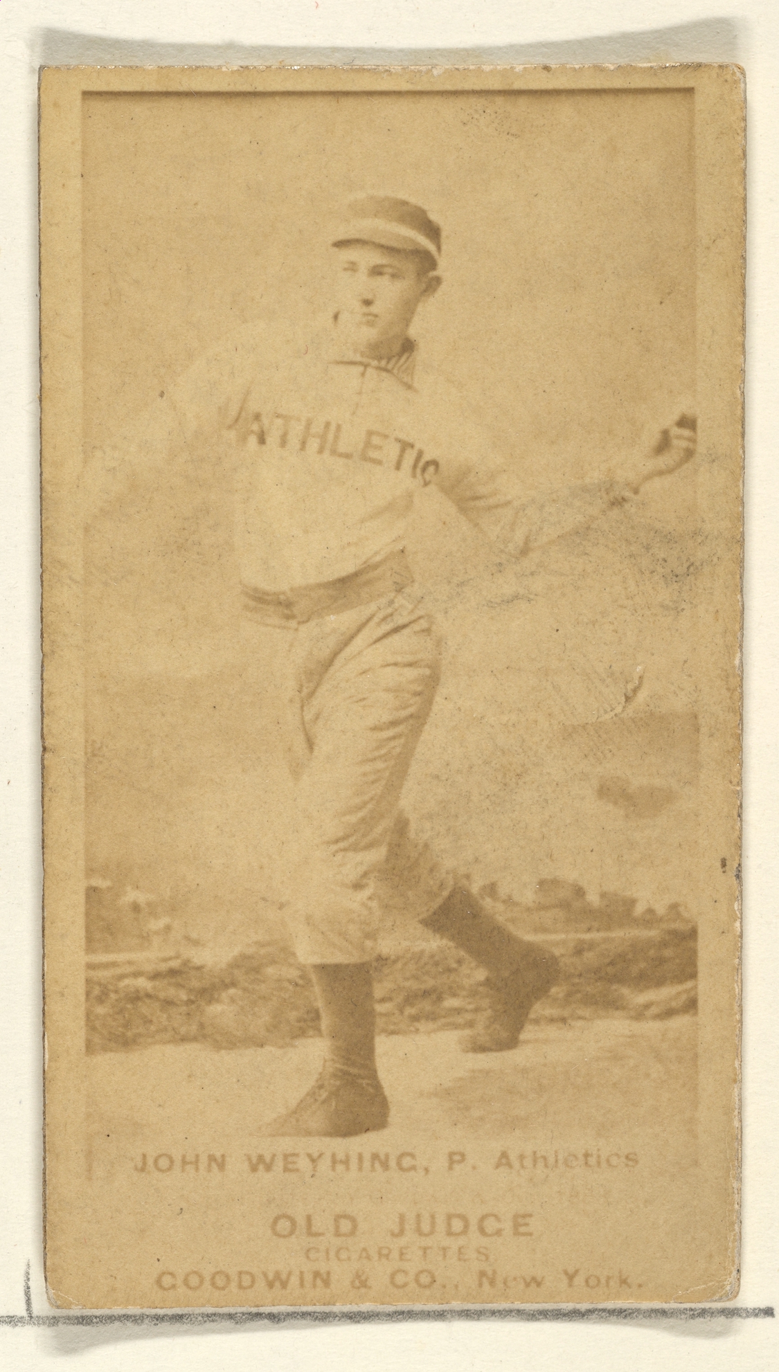 John Weyhing Antique Baseball Card