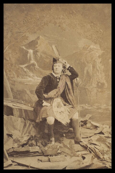 Man in Traditional Scottish Highland Attire