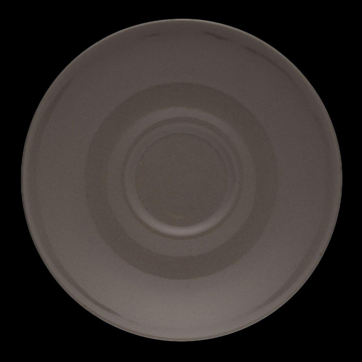 Plain Light Gray Ceramic Saucer
