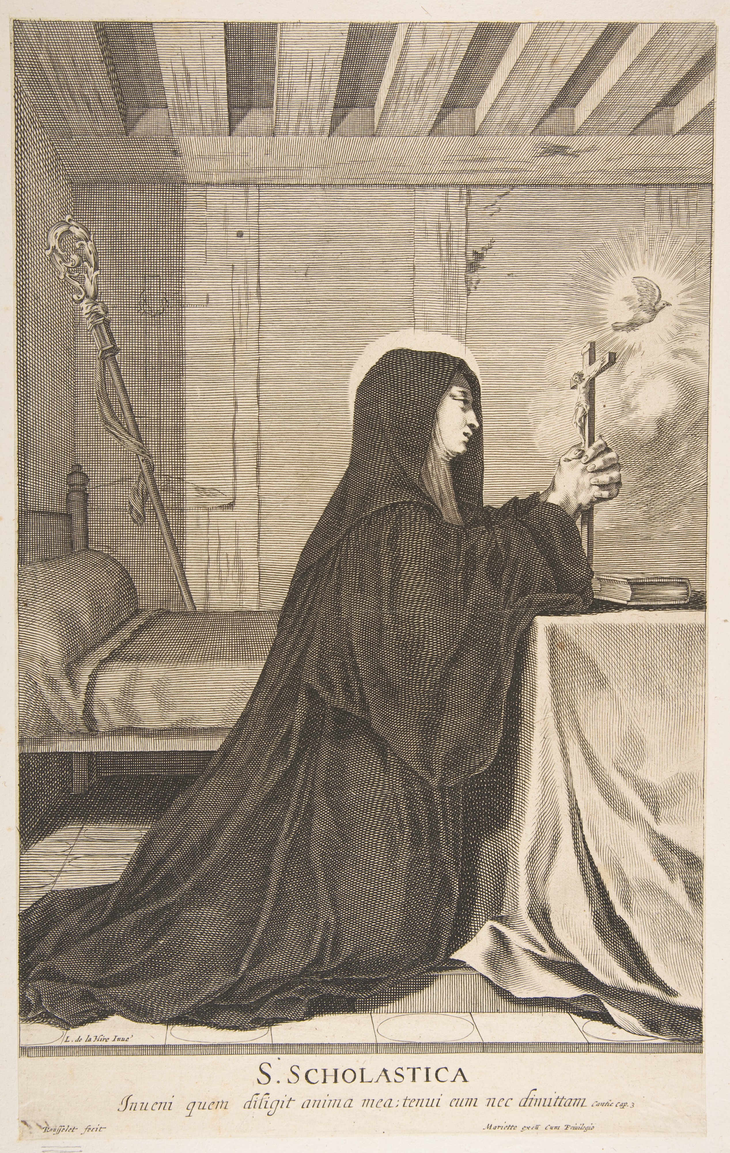Saint Scholastica in Prayer