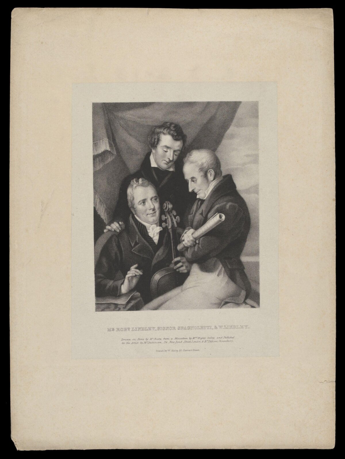 Portrait of Three 19th Century Musicians