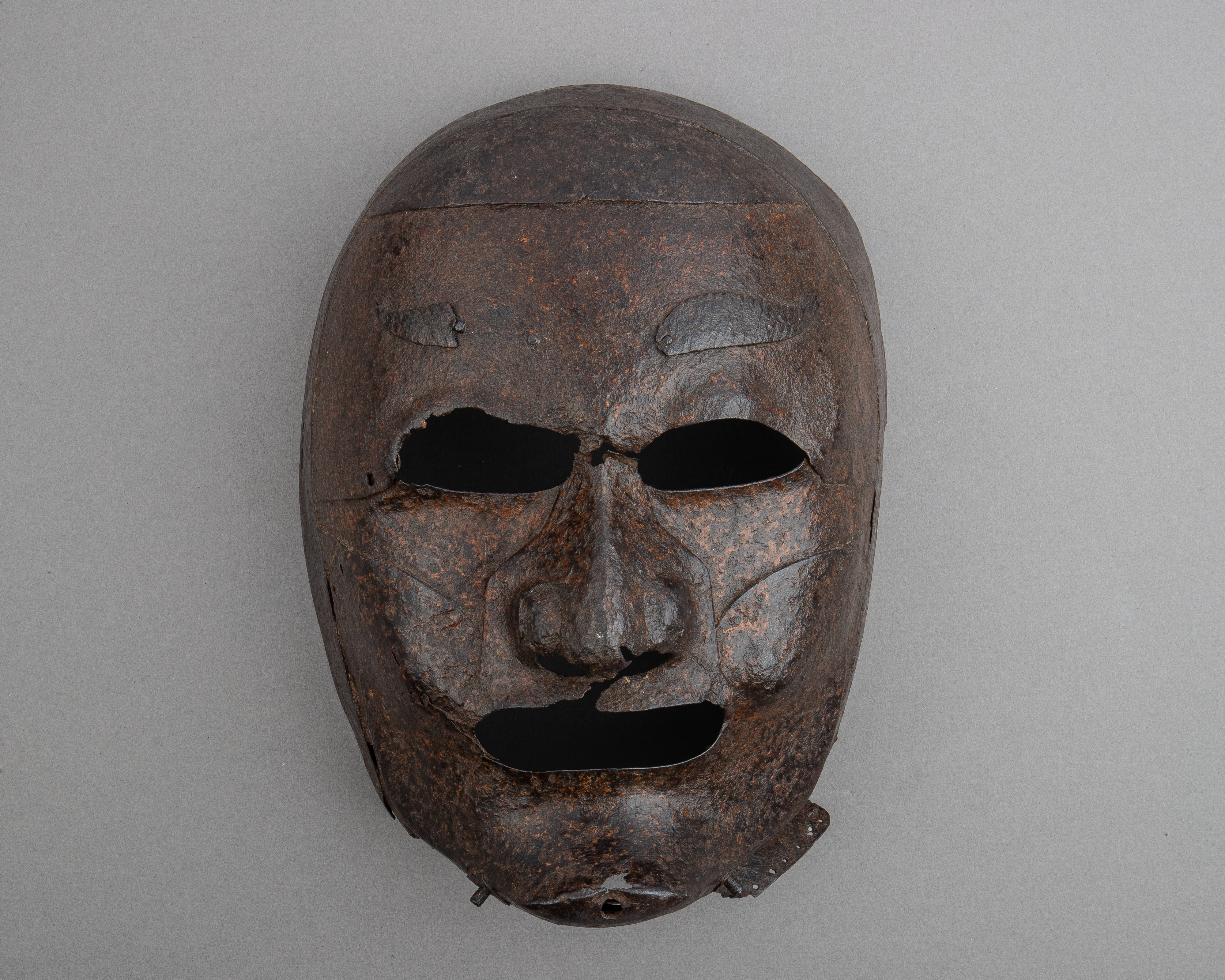 Ancient Iron Face Mask