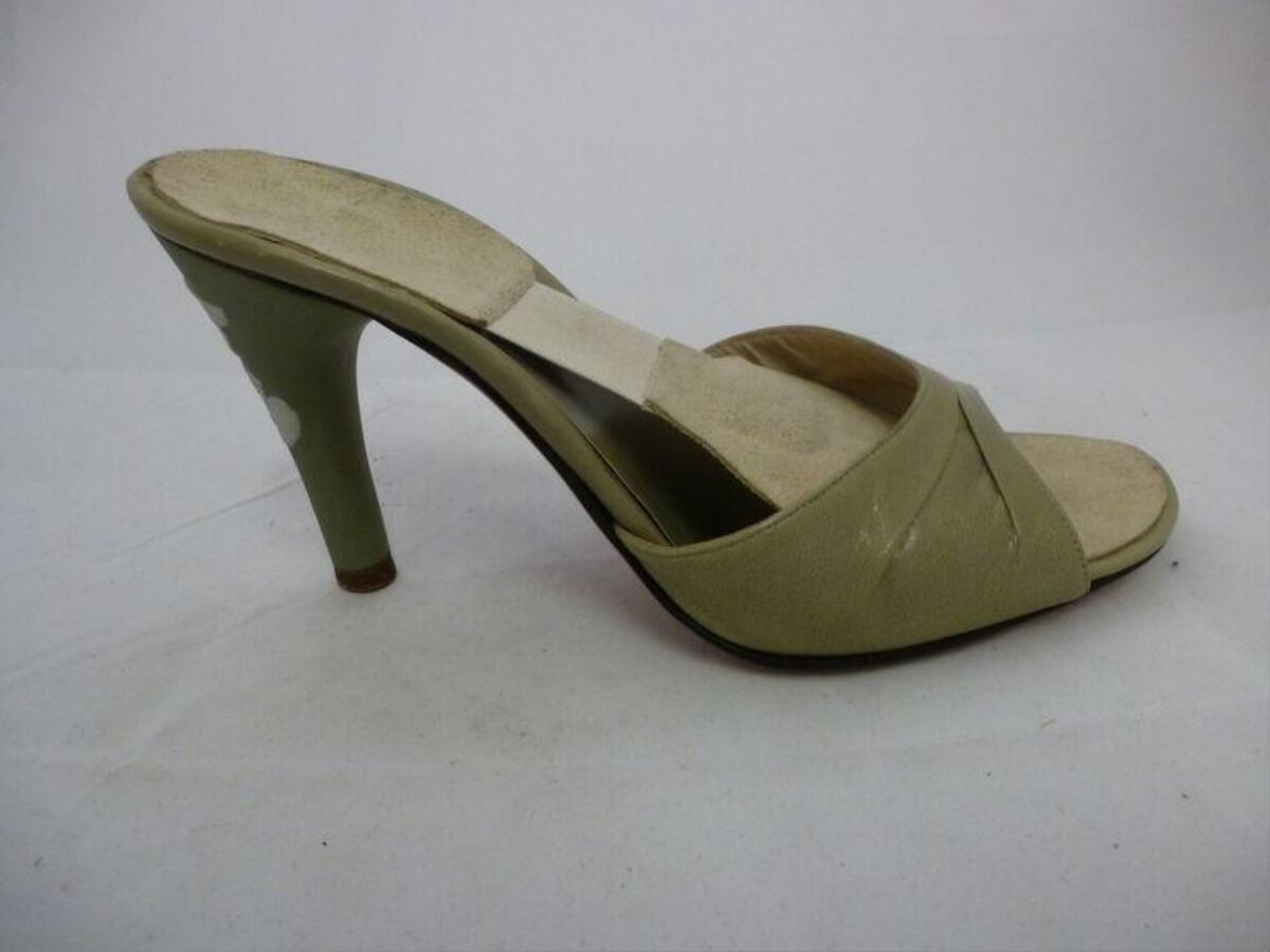 Light Green High Heel Mule