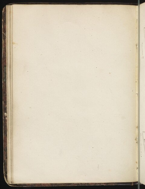 Blank Page of Old Open Book