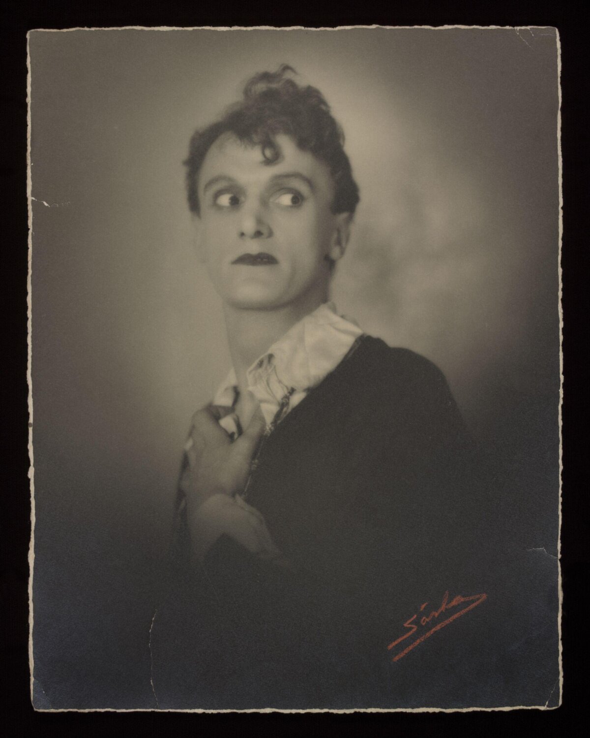 Vintage Stage Performer Portrait
