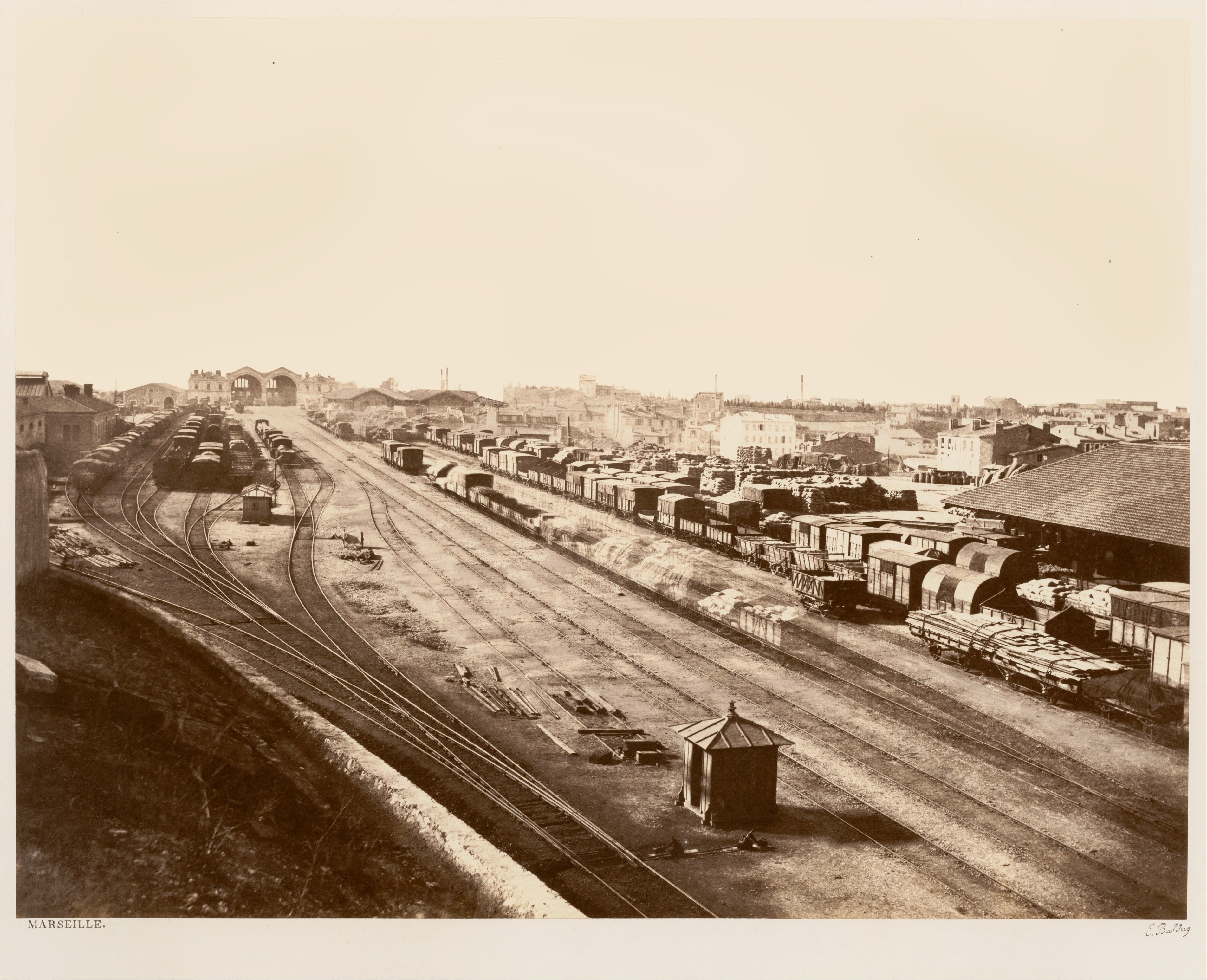 Vintage Marseille Railway Yard