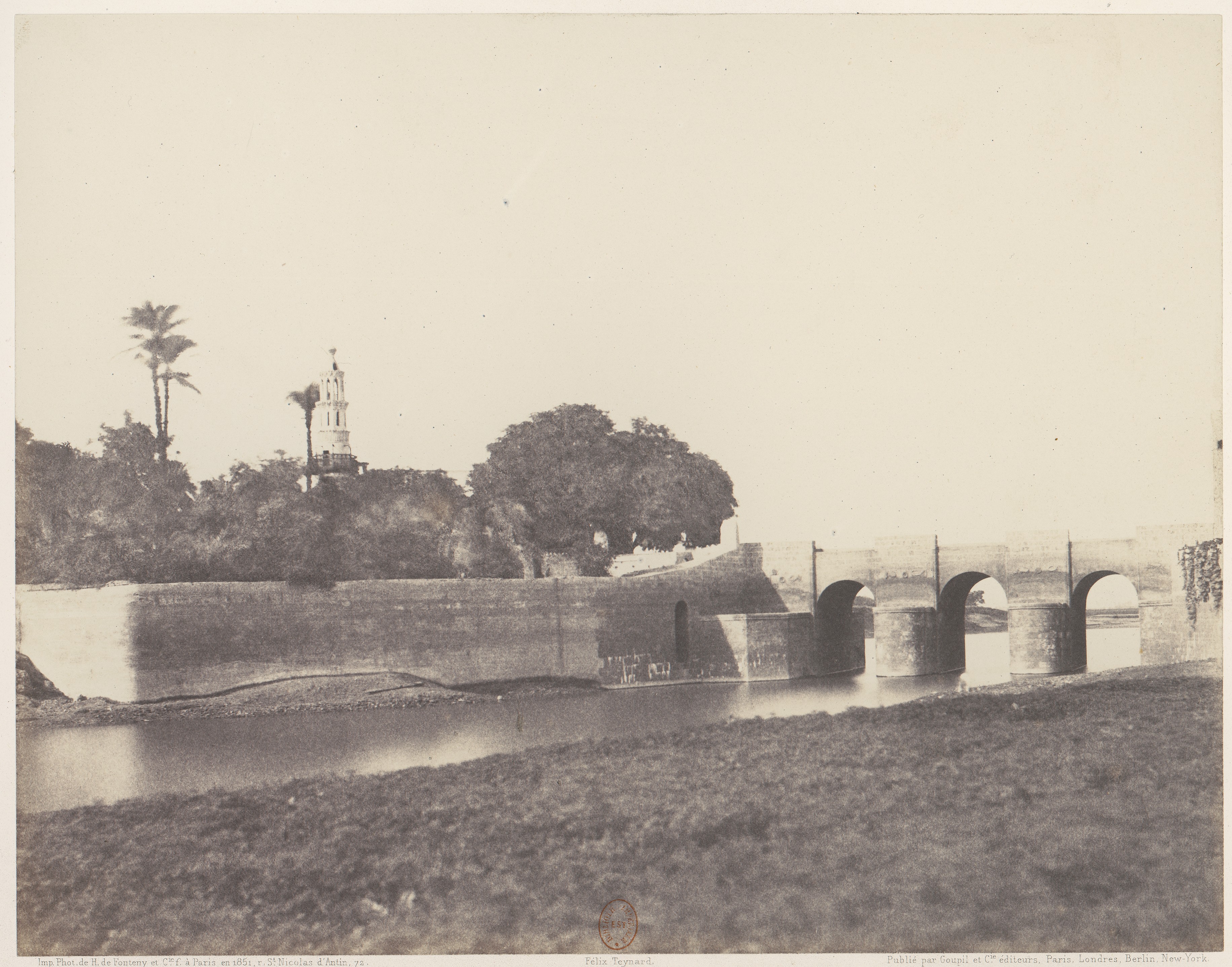 Old Stone Bridge Over Egyptian River