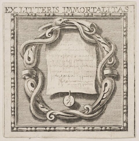 Antique Emblem Copper Engraving