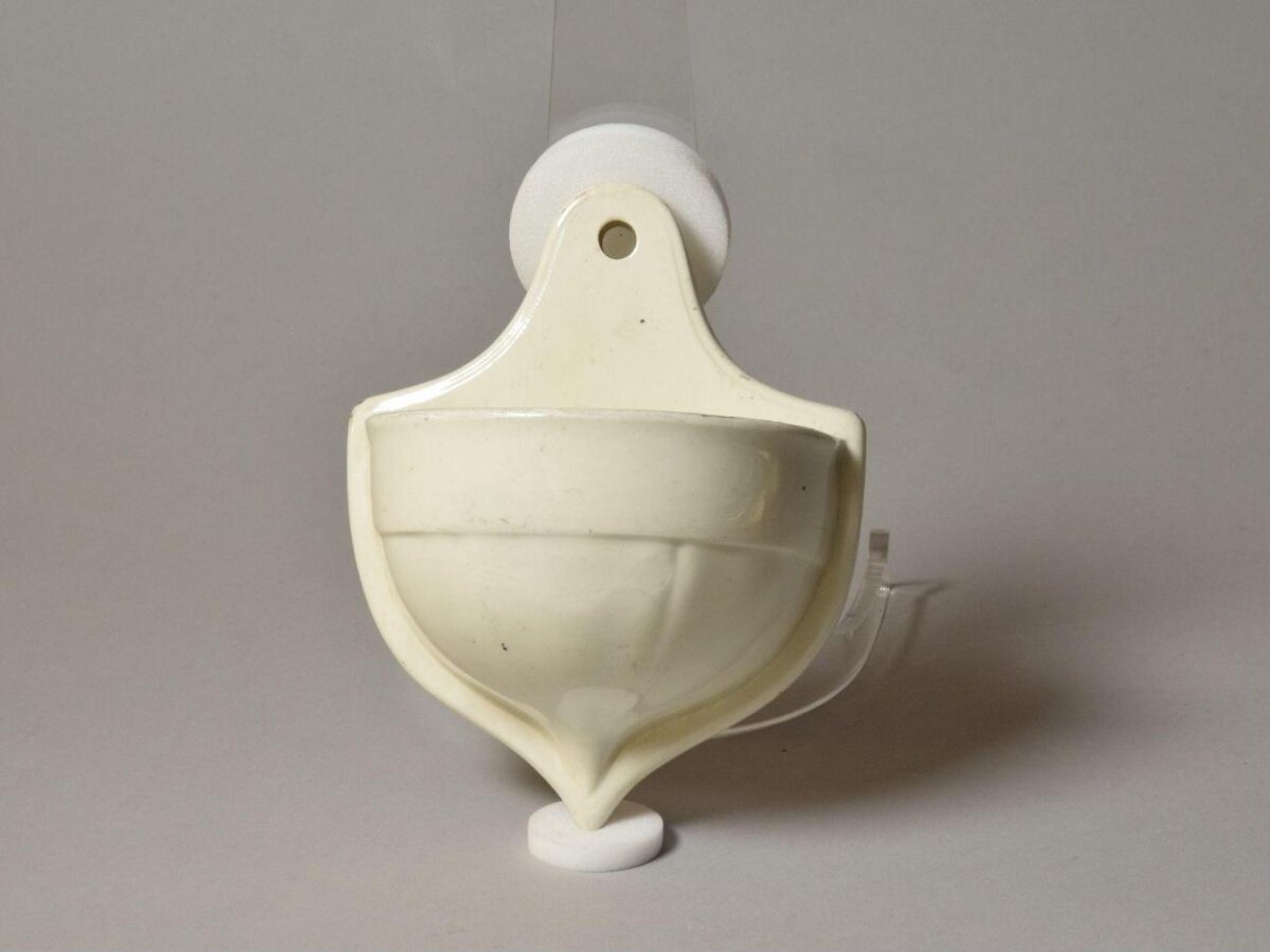 Vintage Cream Ceramic Wall Planter