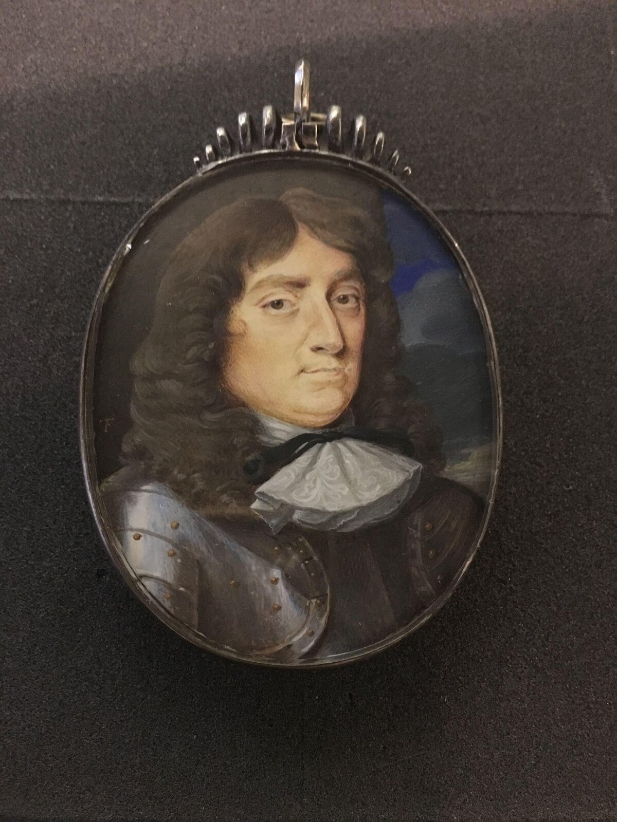 Oval Miniature Portrait Pendant