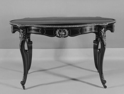 Ornate Black Antique Table