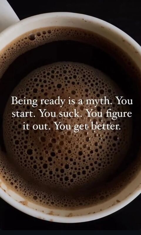 Motivational Quote on Coffee Cup