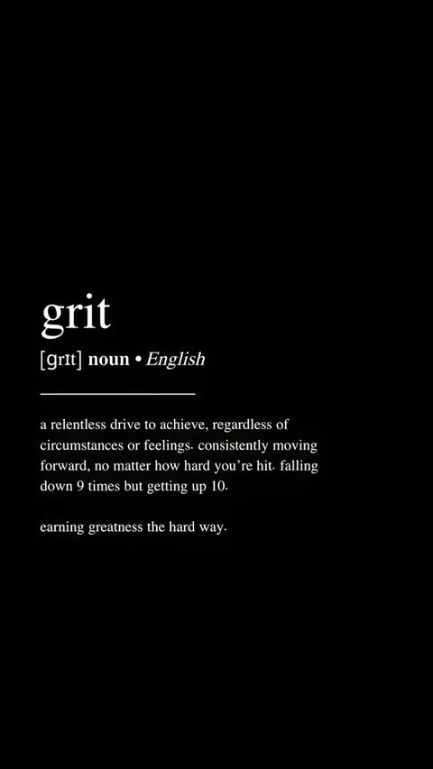 Definition of the Word Grit