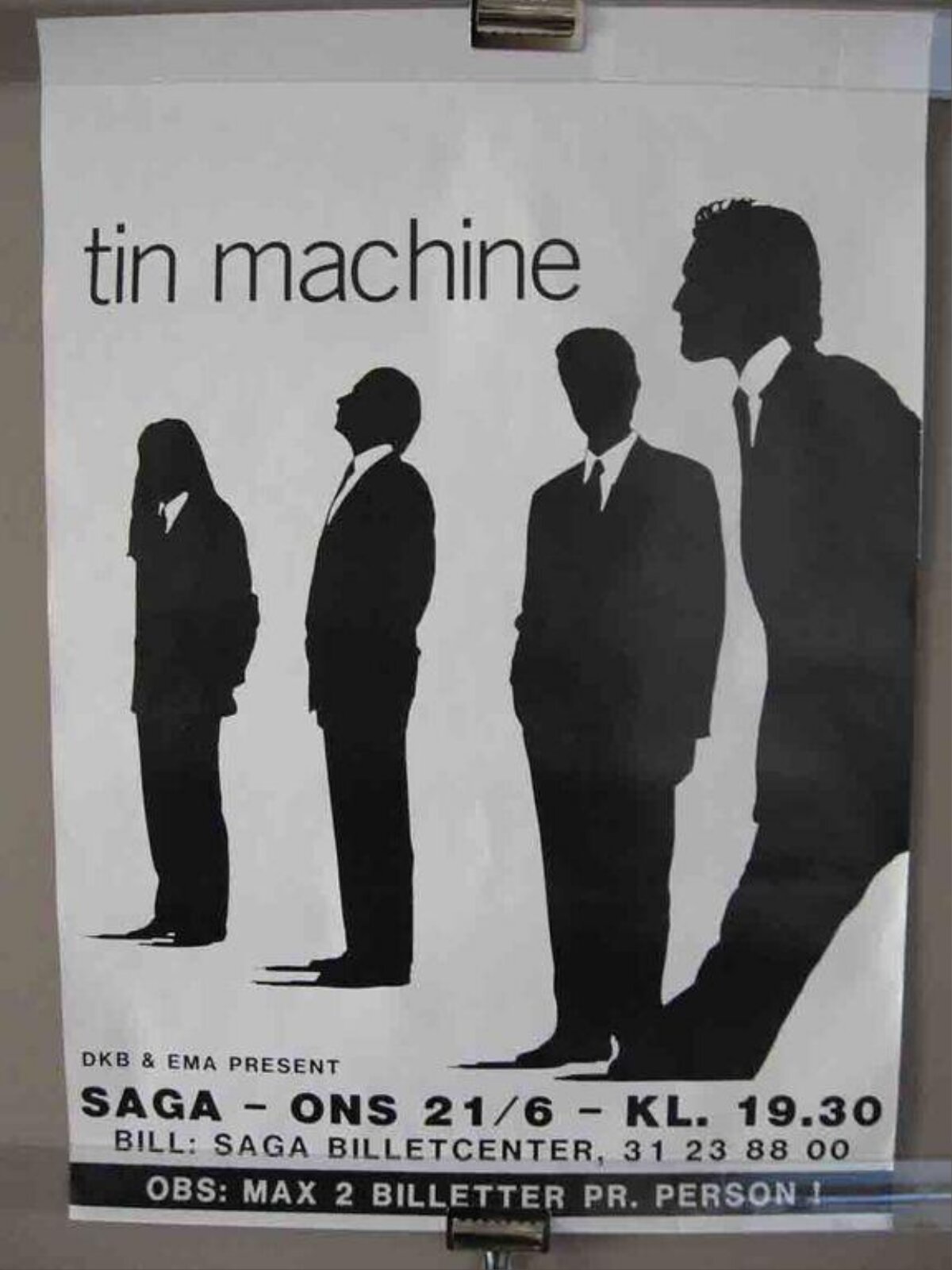 Tin Machine Concert Poster