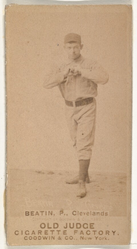 Vintage Old Judge Baseball Cigarette Card