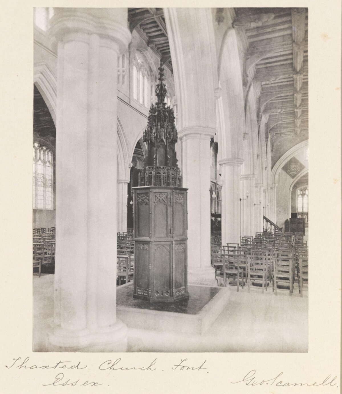 Thaxted Church Font in Essex