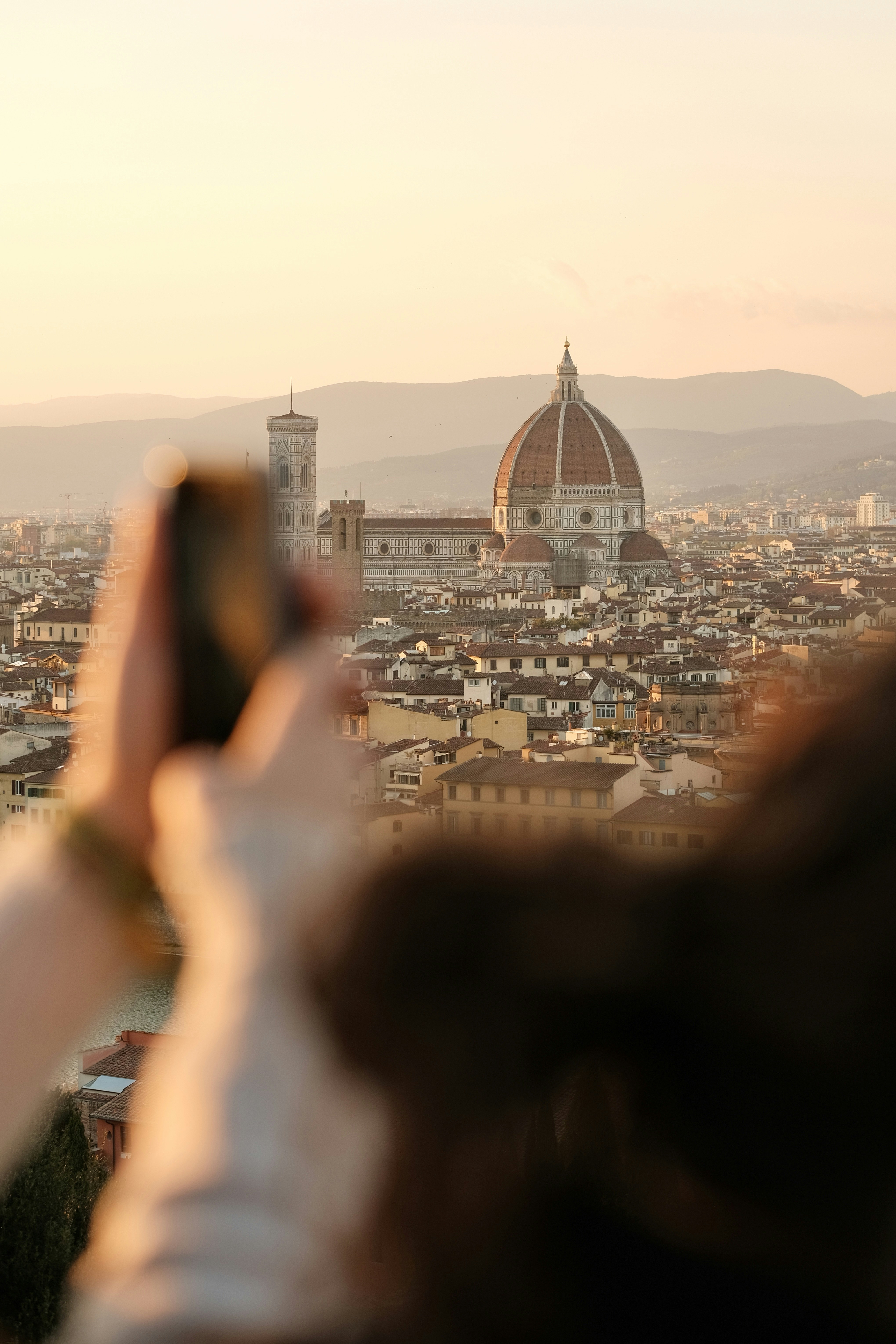 Florence Cathedral Sunset View
