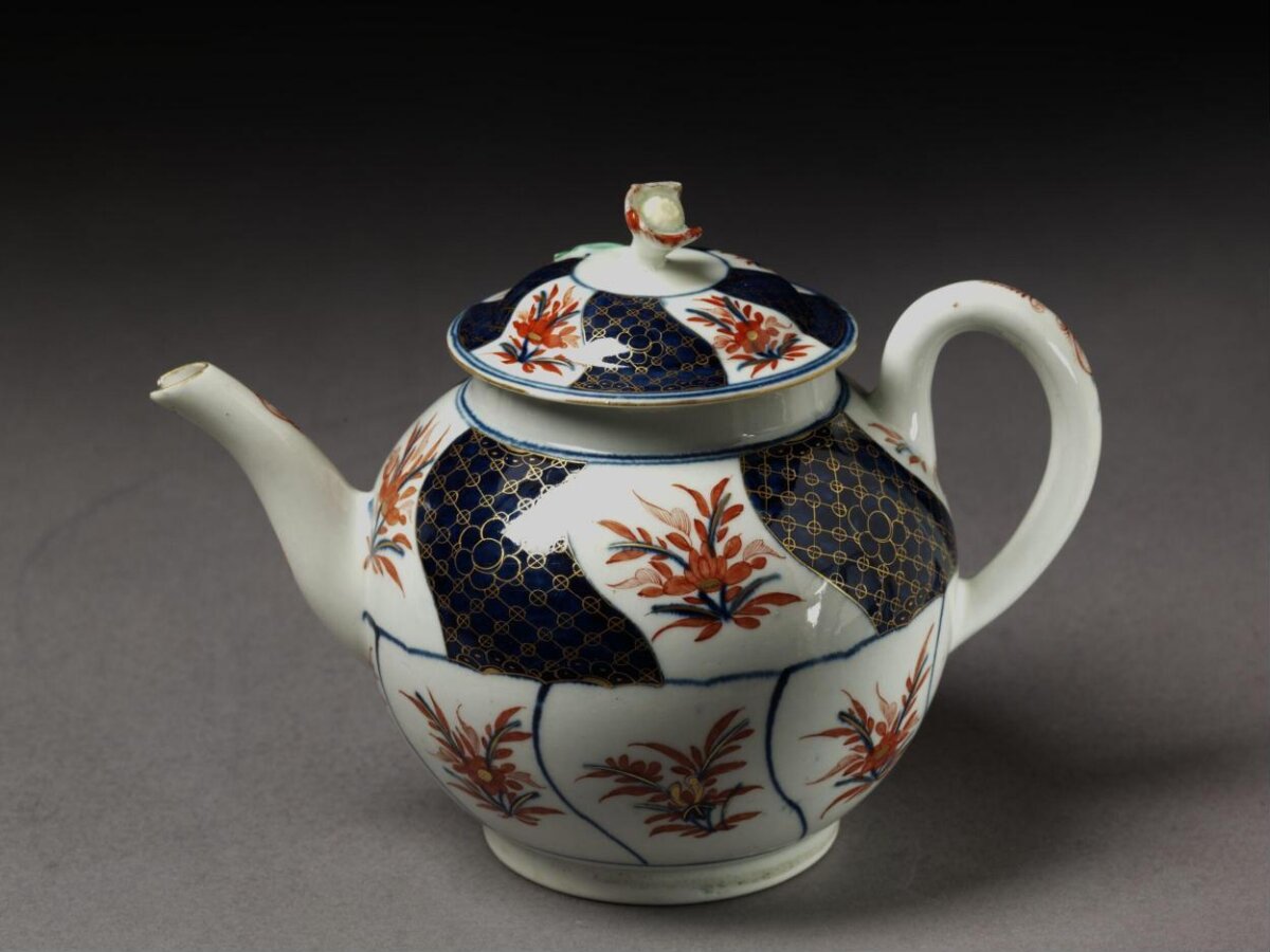 Floral Decorated Porcelain Teapot