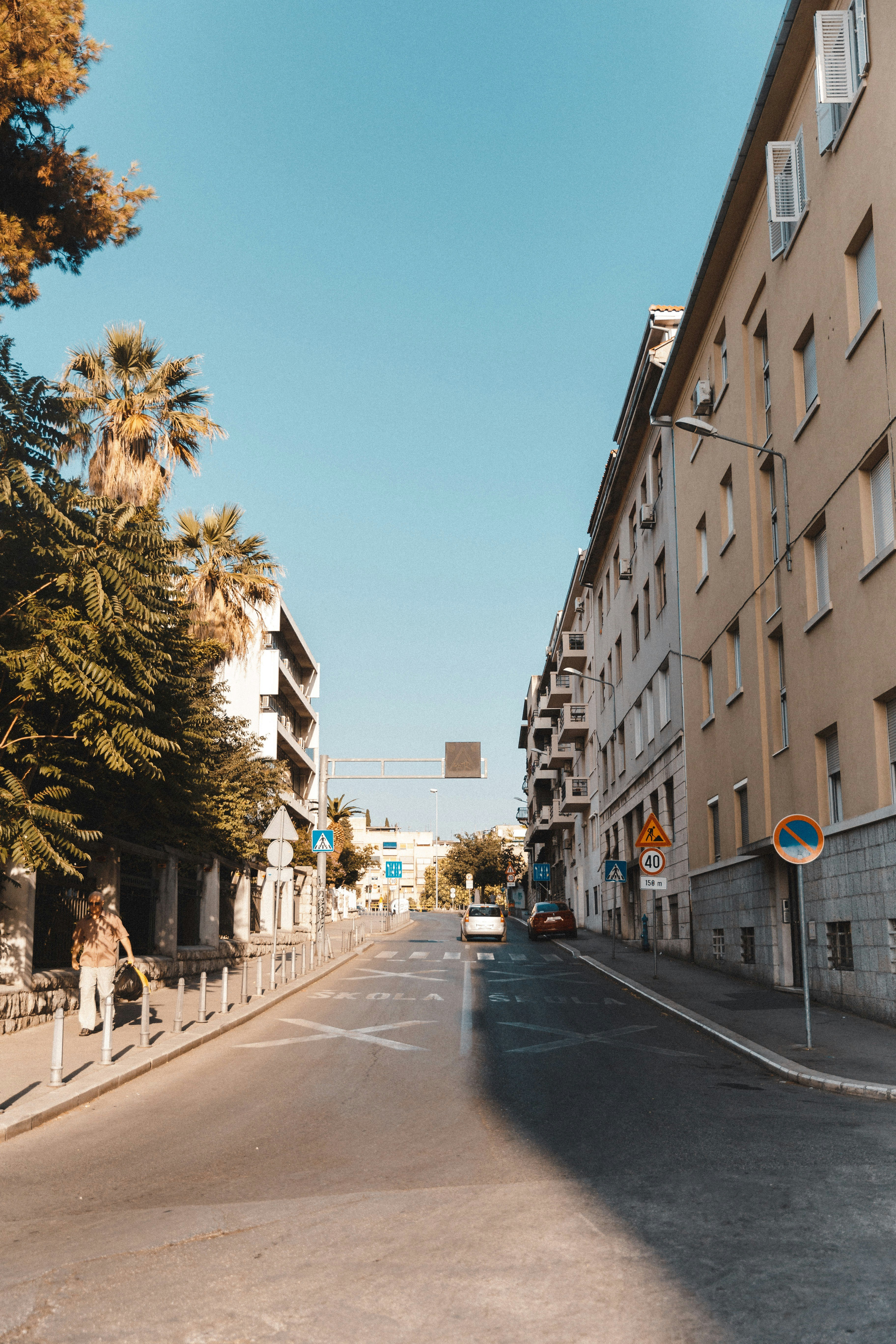 Sunny European Urban Street