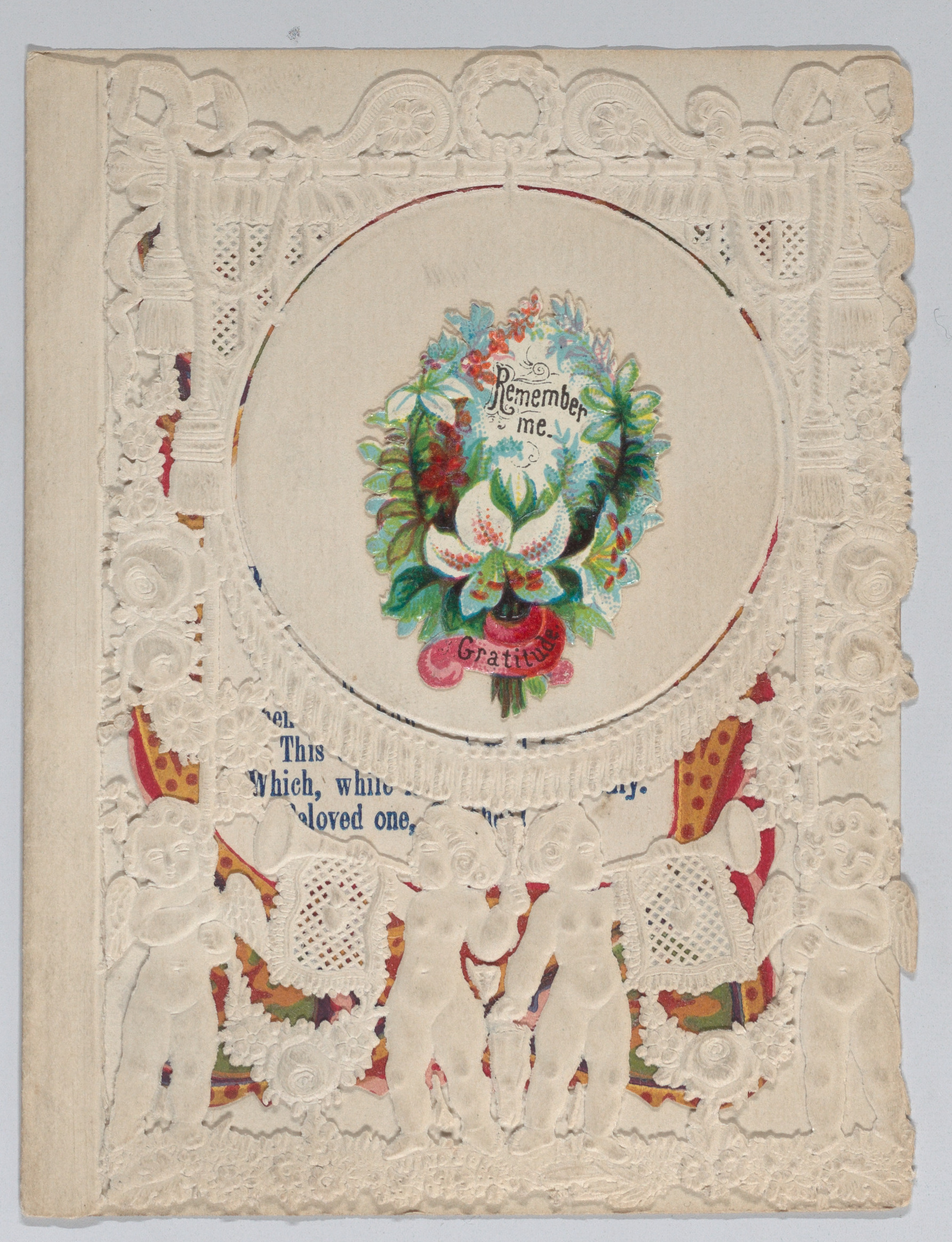 Vintage Paper Lace Greeting Card