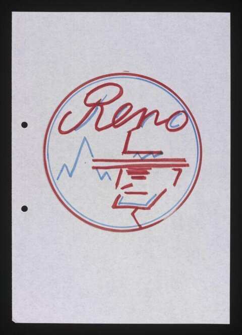 Hand-drawn Reno Logo Sketch