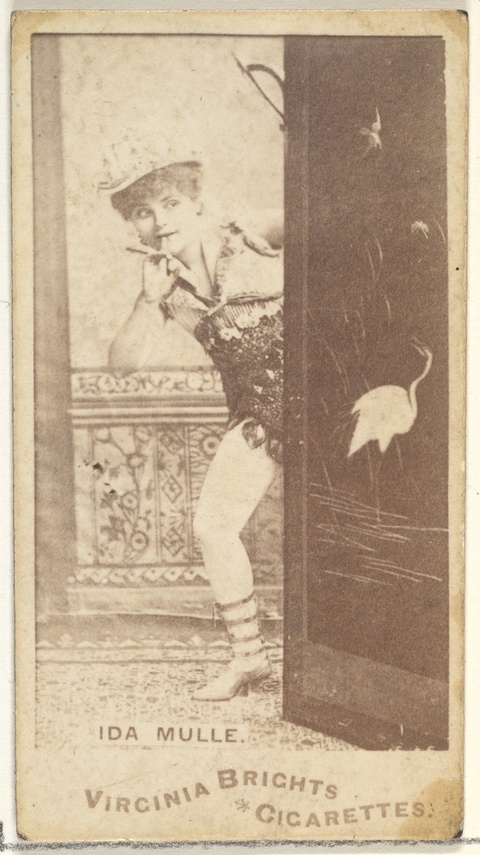 Vintage Cigarette Card of Ida Mulle