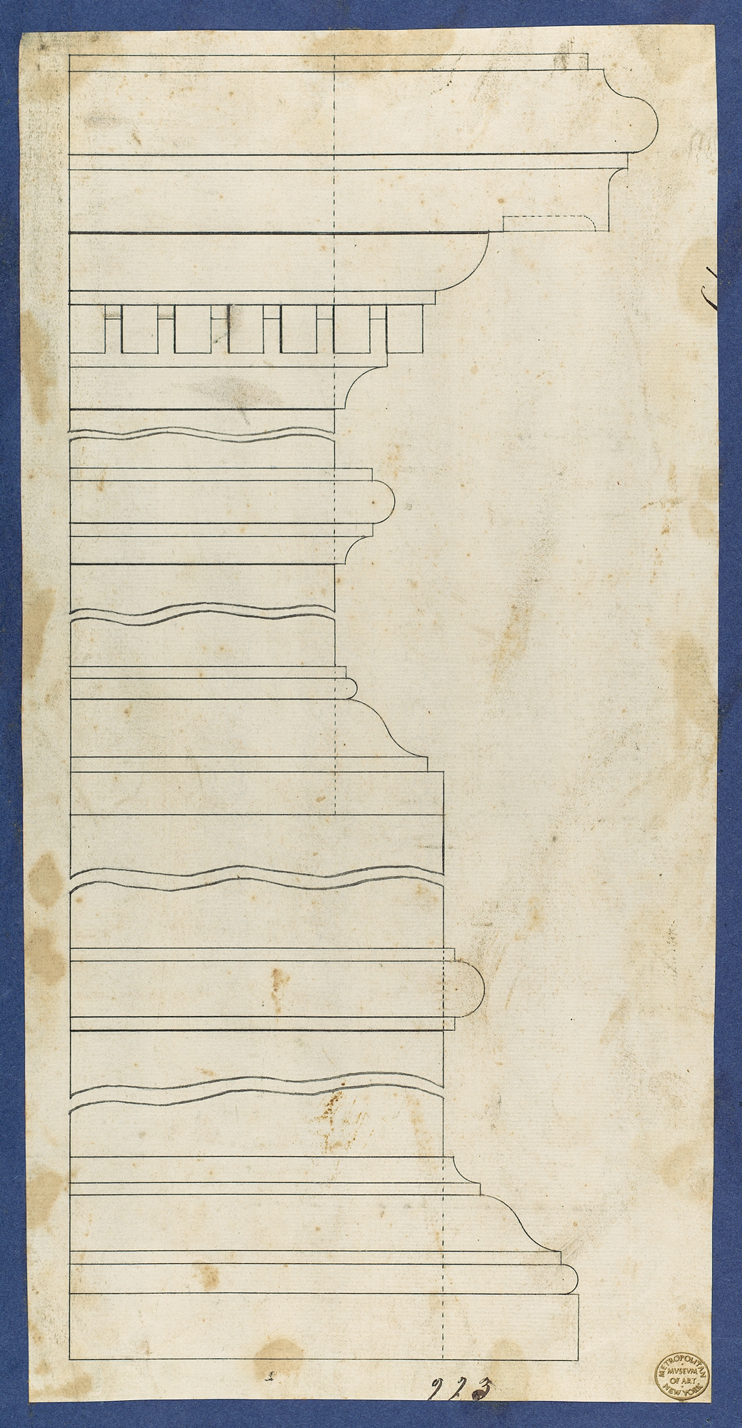 Classical Column Architectural Drawing