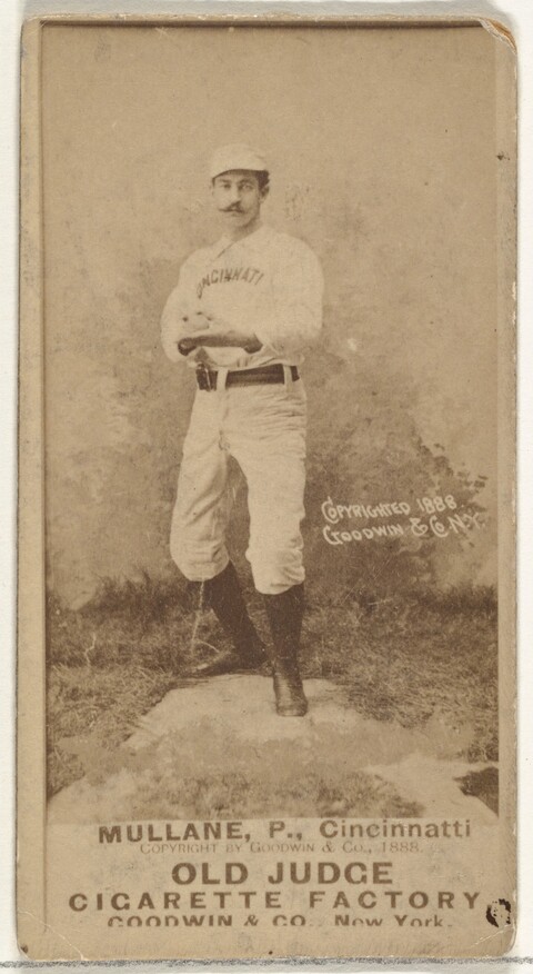 1888 Cincinnati Baseball Player Cigarette Card