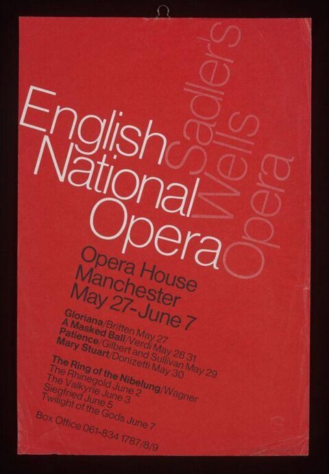 English National Opera Performance Poster