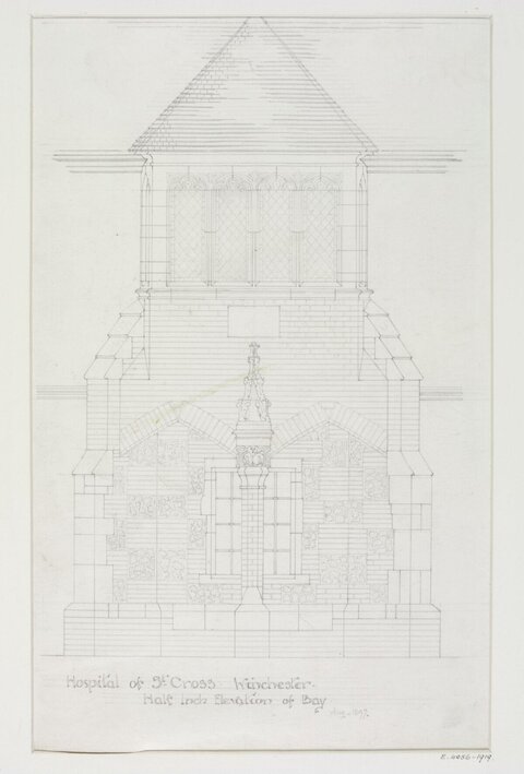 St Cross Hospital Bay Elevation Drawing