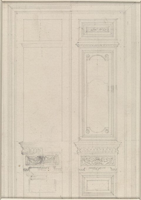 Architectural Sketch of Decorative Wall Panels
