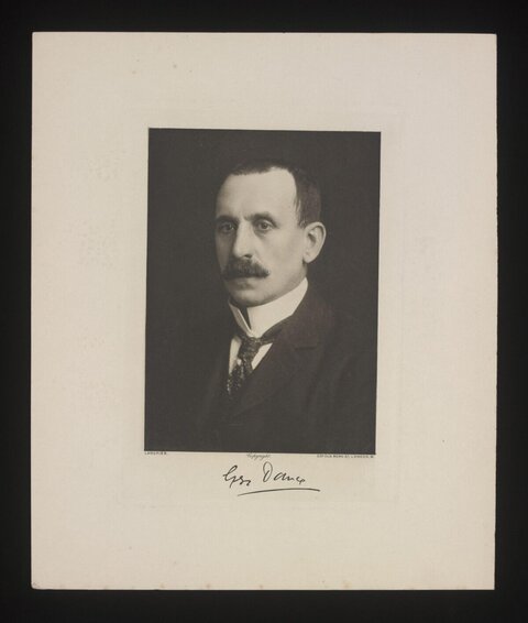 Signed Vintage Bust Portrait of Gentleman