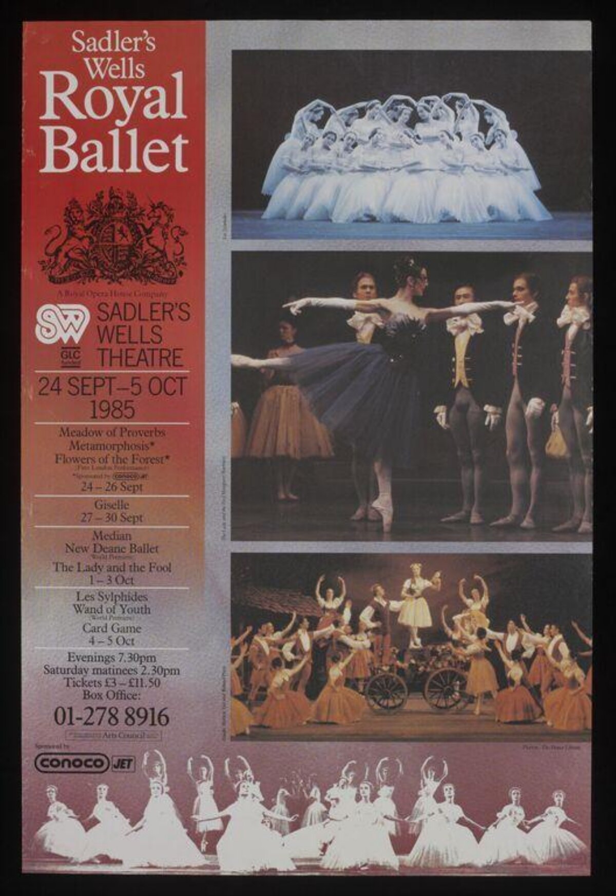 1985 Royal Ballet Performance Poster