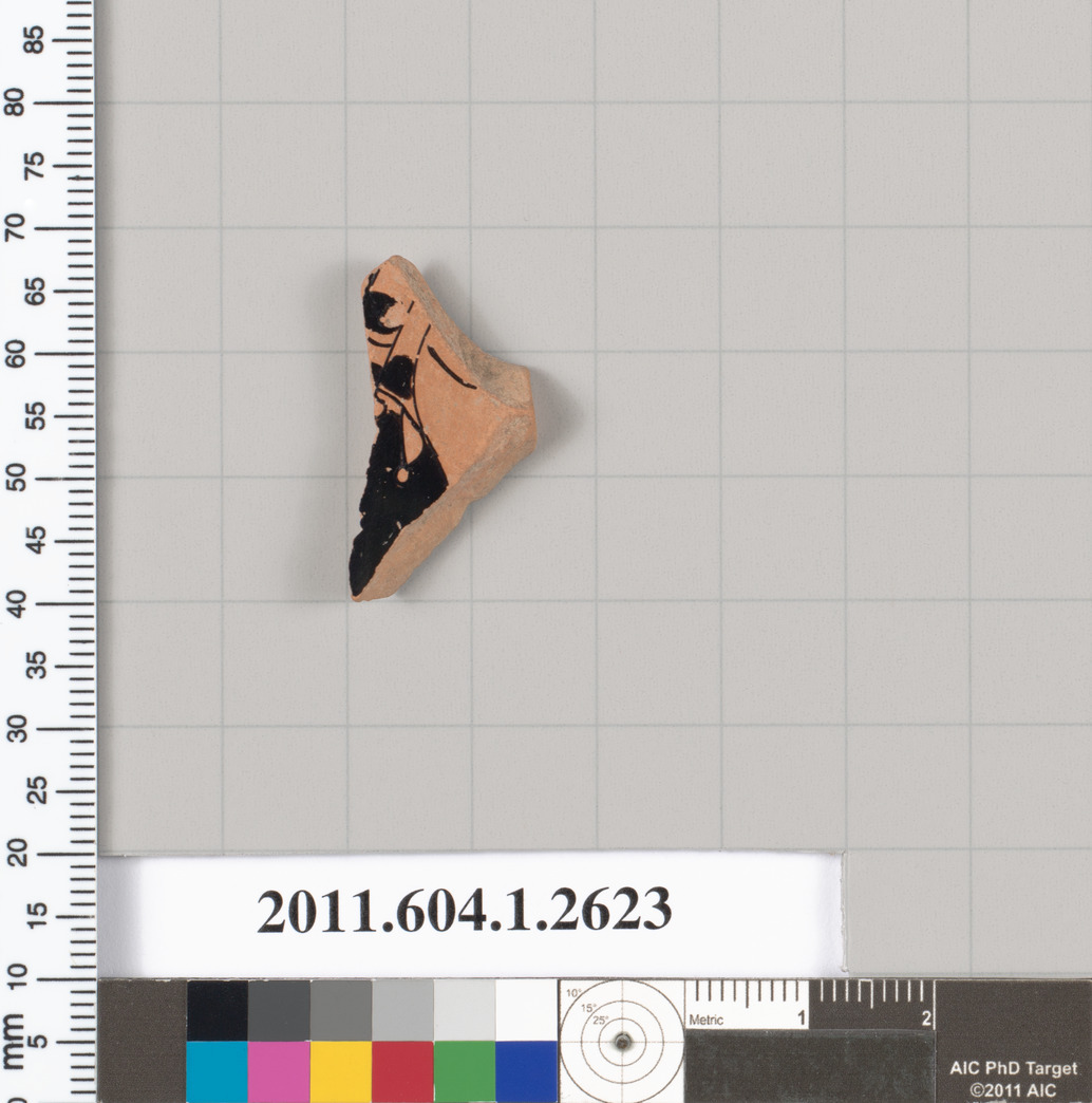 Ancient Painted Pottery Fragment