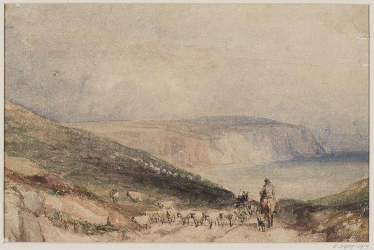 Coastal Landscape with Drover and Sheep