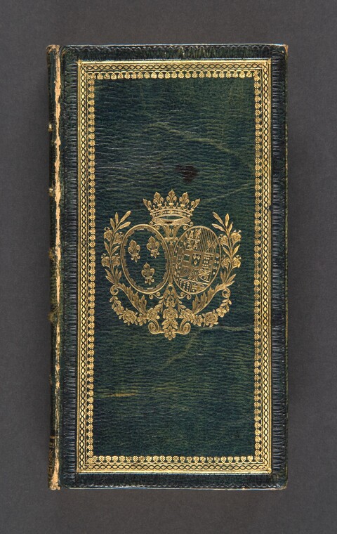Antique Gilt Armorial Book Cover