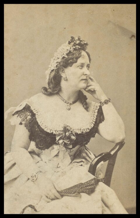 Vintage Seated Woman Portrait