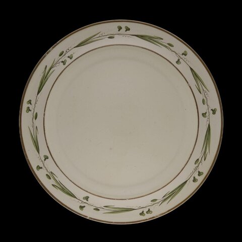Hand-painted Botanical Ceramic Plate