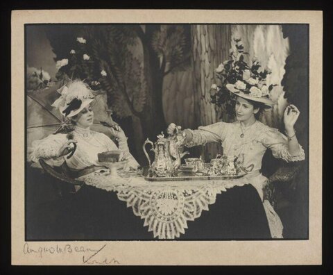 Two Women Having Afternoon Tea