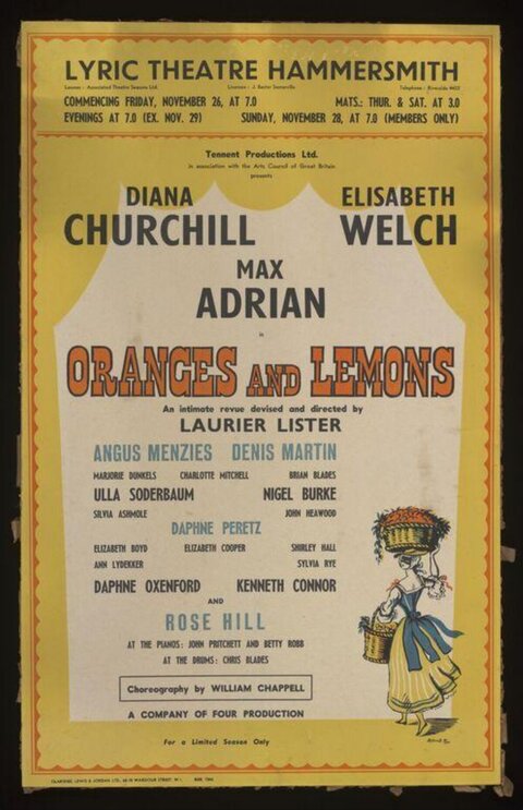 Vintage Oranges and Lemons Theatre Poster